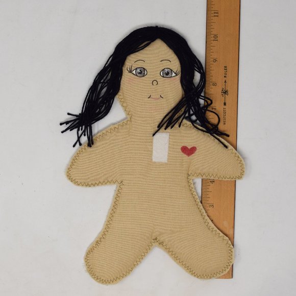 Dress Up Fabric Doll Outfits Carry All Folder Portfolio Handmade Quiet Toy - Picture 6 of 14